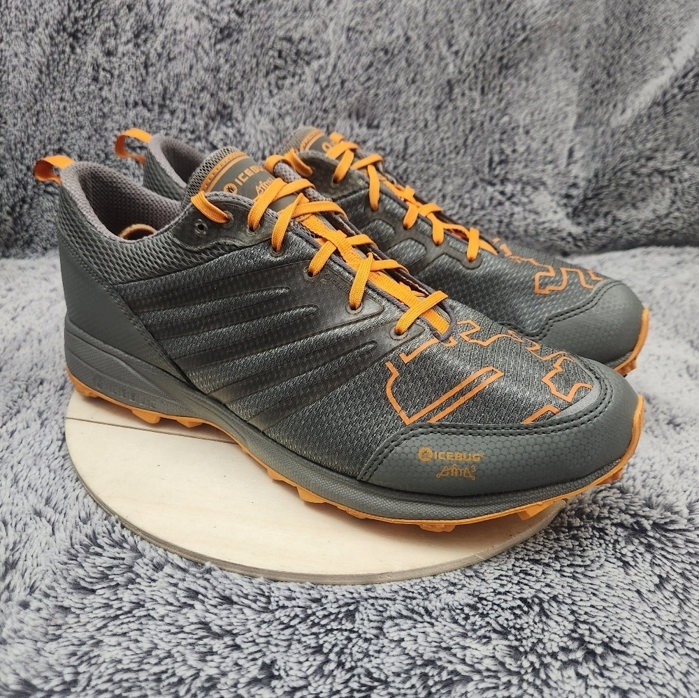 Icebug Anima3 RB9X Grey Orange Running Shoe Men's Size 12